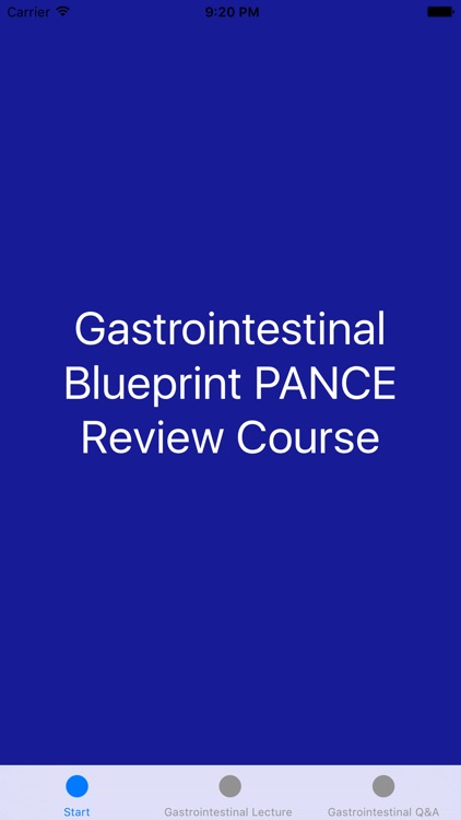 Gastrointestinal Blueprint PANCE PANRE Review Course