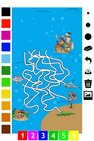 A Labyrinth Coloring Book & Learning Game for Toddlers: Cool Animals Maze screenshot 4