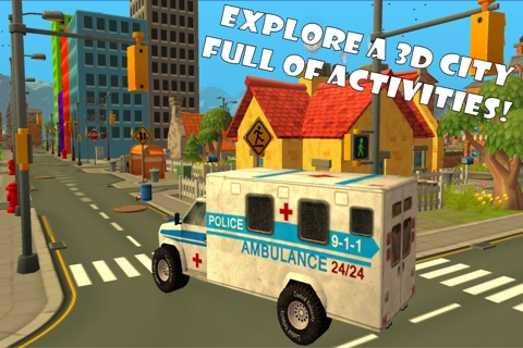 Ambulance Race & Rescue Adventure Sim 3D screenshot 2