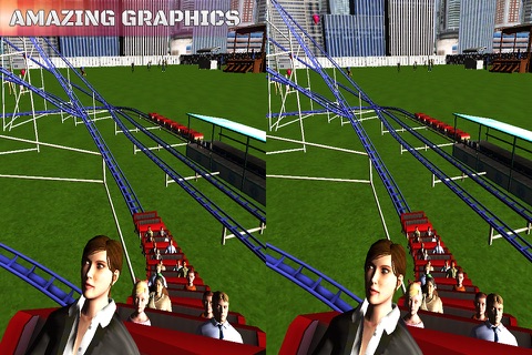 VR City Tourist Roller Coaster 3D Pro screenshot 2