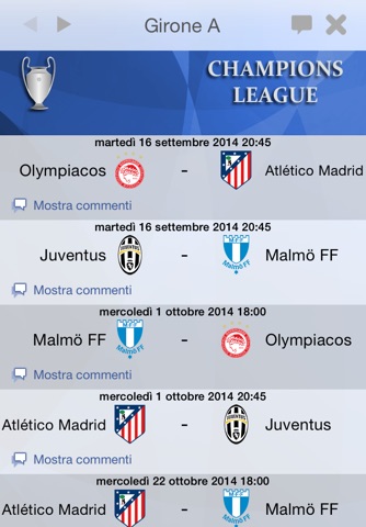 Champions Live 2014-2015 screenshot 3