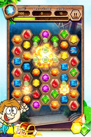 Gem Jewel Quest Adventure II - The Best Diamond Crush Puzzle Addicting Games screenshot 3