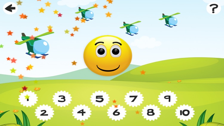 Active Counting Game for Children Learn to Count 1-10 with Flying Engines and Helicopters screenshot-4