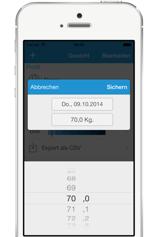 Weight Tracker Pro - Control your weight and BMI ! screenshot 3
