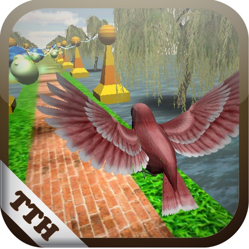 Bird Fly Temple 3D: Parkour on beach Icon