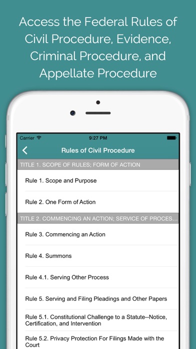 How to cancel & delete Federal Rules & Opinions - Court Caddy from iphone & ipad 1