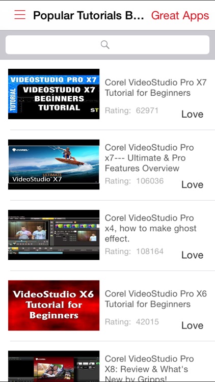 Videos Training For Corel VideoStudio Pro