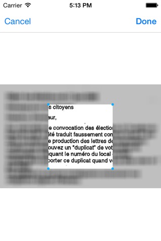 A Agile OCR au texte et pdf scanner ( reconnaissance optique de caractères ) dans Frence | ocr and pdf scanner screenshot 3