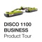 The Product Tour App shows a virtual tour around the DISCO 1100 BUSINESS with all new technical features