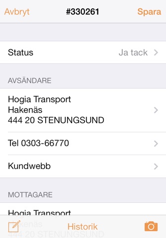 Hogia Transport Mobile screenshot 2