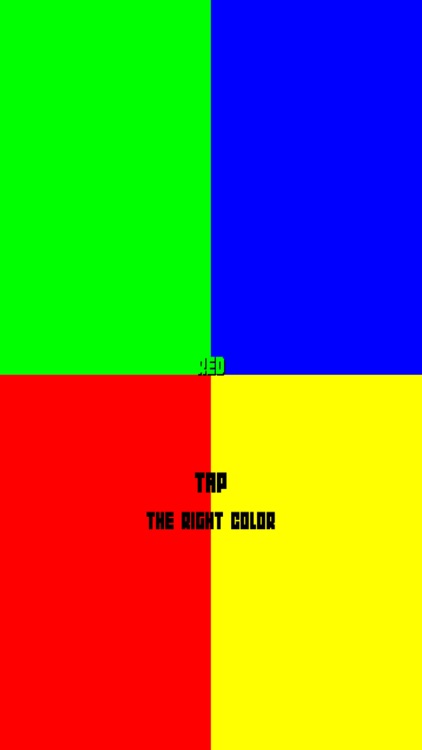 Color Game - Touch The Right RBGY Tile