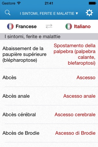 Dictionnaire médical pour voyageurs français-italien screenshot 2