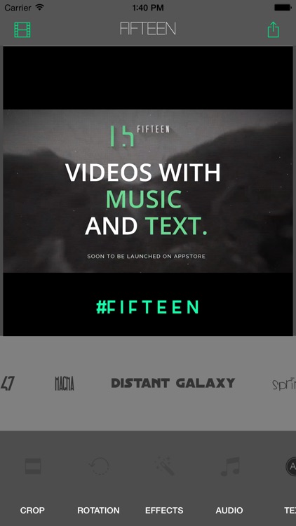 Fifteen - Video Editor