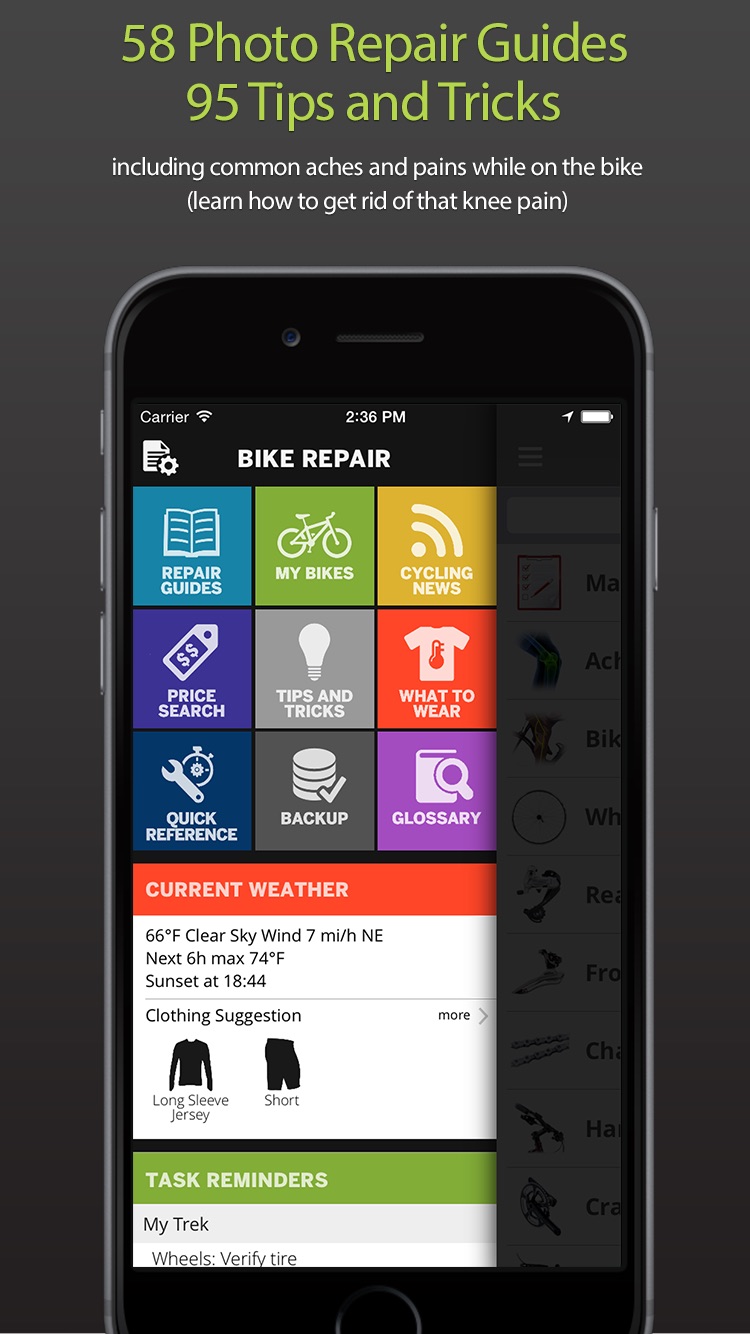 bicycle repair app