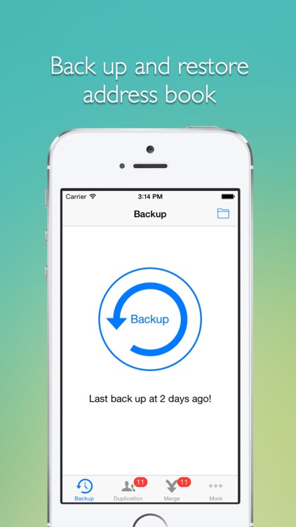 Remove duplicate contacts -- Support backup and merge now!
