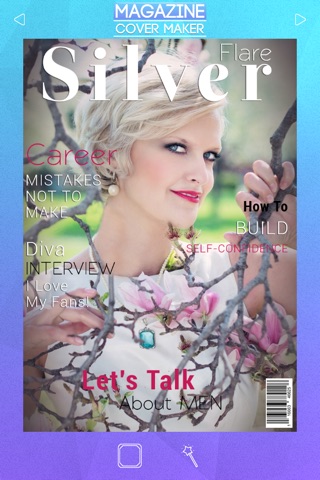 Magazine Cover Maker - Create Popular Fake Mag Front Page with your Camera and Become a Star screenshot 4