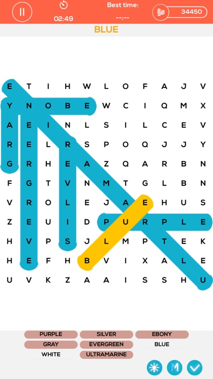 Mystery Word Puzzles - search the hidden words