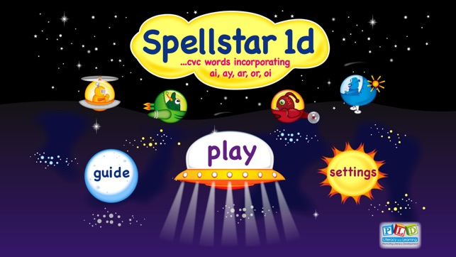 Spell Star 1d: ar, or, ai, ay, oi