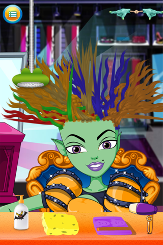 Kids New Halloween Hair Salon game for hair style makeover screenshot 3