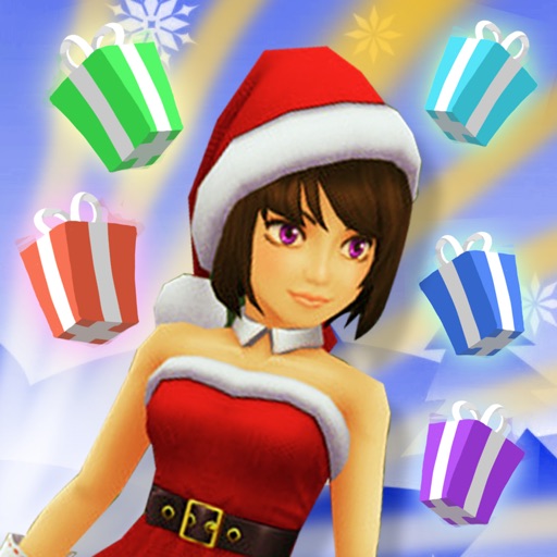 3D Lady Santa Run - Frozen Happy New Year Racing Icon