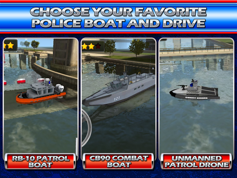 Boat Game Police & Navy Ship 3D Emergency Parkingのおすすめ画像5