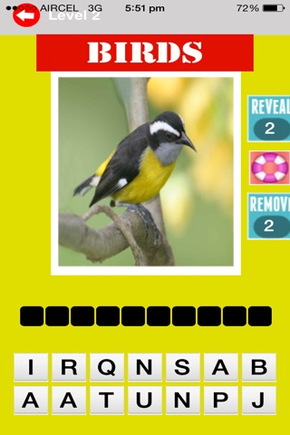 Picture Quiz : Birds screenshot 4