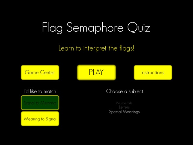 Flag Semaphore Quiz