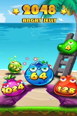 Angry Jelly - 2048 screenshot 2