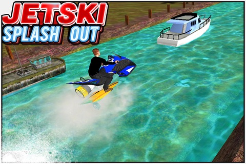 JetSki SplashOut (  3D Sports Bike Skill Racing or Parking Race Game ) screenshot 4