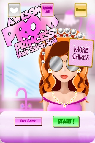 Awesome Prom Princess Hair Salon Spa - Makeover Beauty Game for Girl screenshot 4