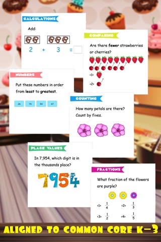 A+ Math Bakery: K,1st,2nd,3rd Grade the early learning mobile app star screenshot 2