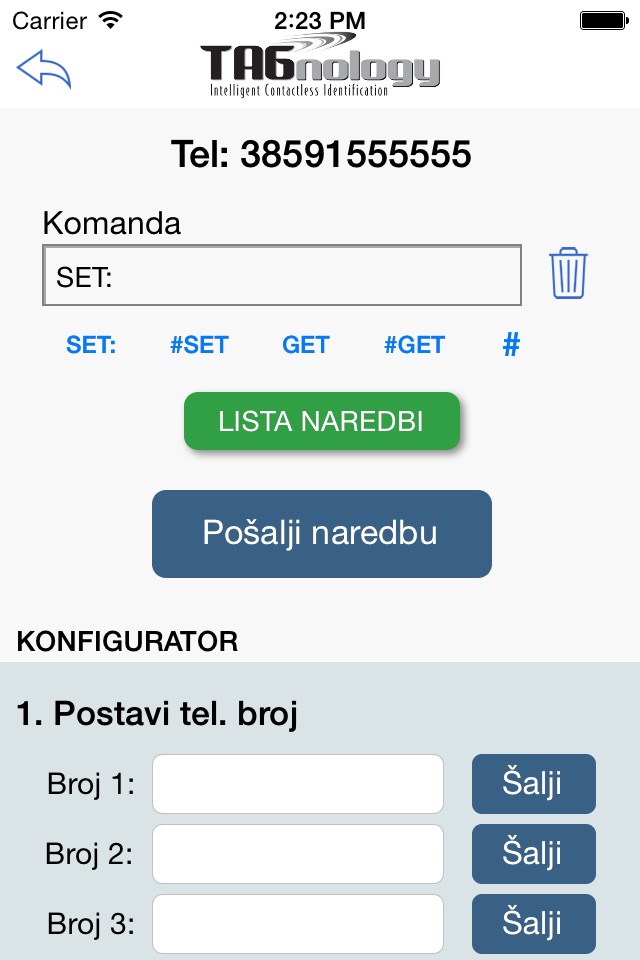 GSM kontroler screenshot 4