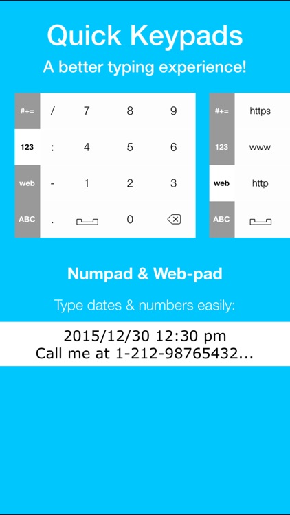 Typeable - Quick Keypads, Stylish Fonts, Emoji Arts, Color Keys, Custom Keyboard for iOS 8