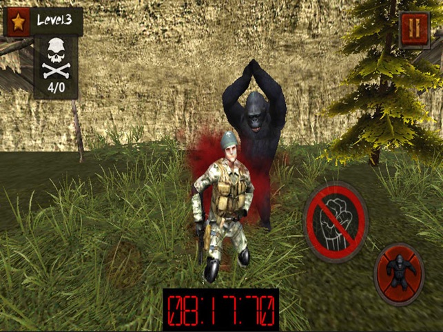 Assassin Ape 3D HD, game for IOS