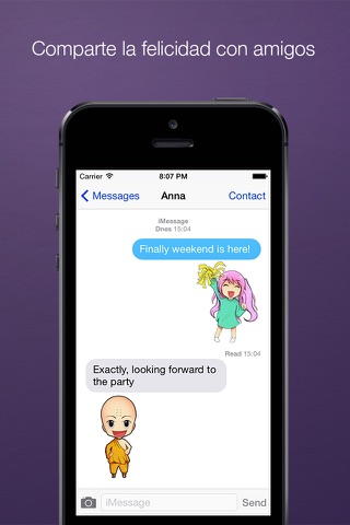 Anime stickers: emoji, emoticon & chibis for chatting screenshot 3