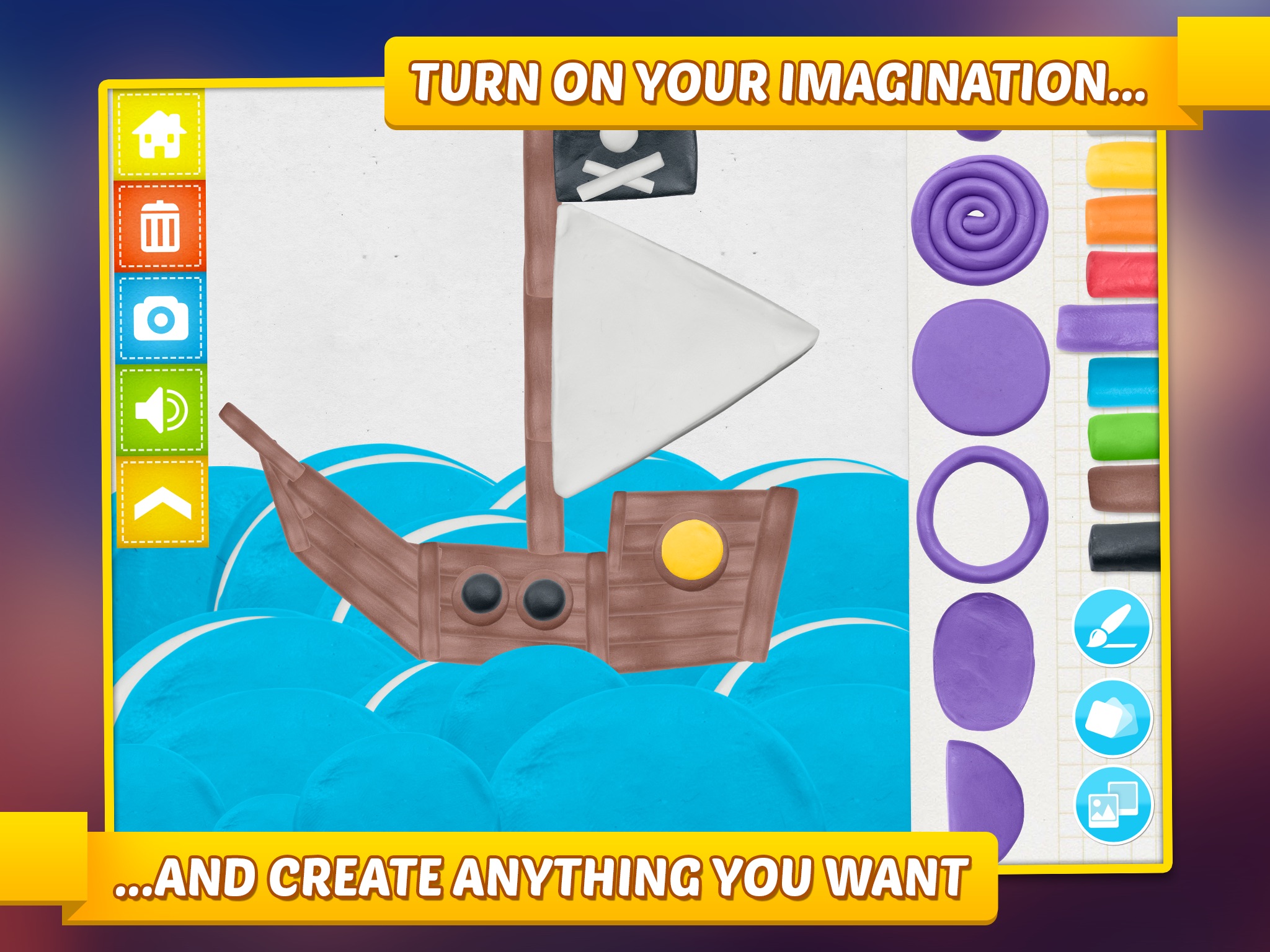 Imagination Box - creative fun with play dough colors, shapes, numbers and letters screenshot 2