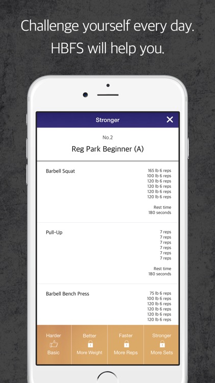 HBFS : Harder Better Faster Stronger is a fitness tracker for your body strength screenshot-4