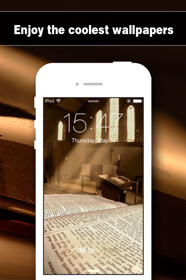 Bible Wallpapers HD - Backgrounds & Lock Screen Maker with Holy Retina Themes for iOS8 & iPhone6 screenshot 4