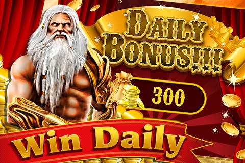 Slot in Sky and Thunder Zeus of the Ancient God Greek - Casino Vegas Slot screenshot 2