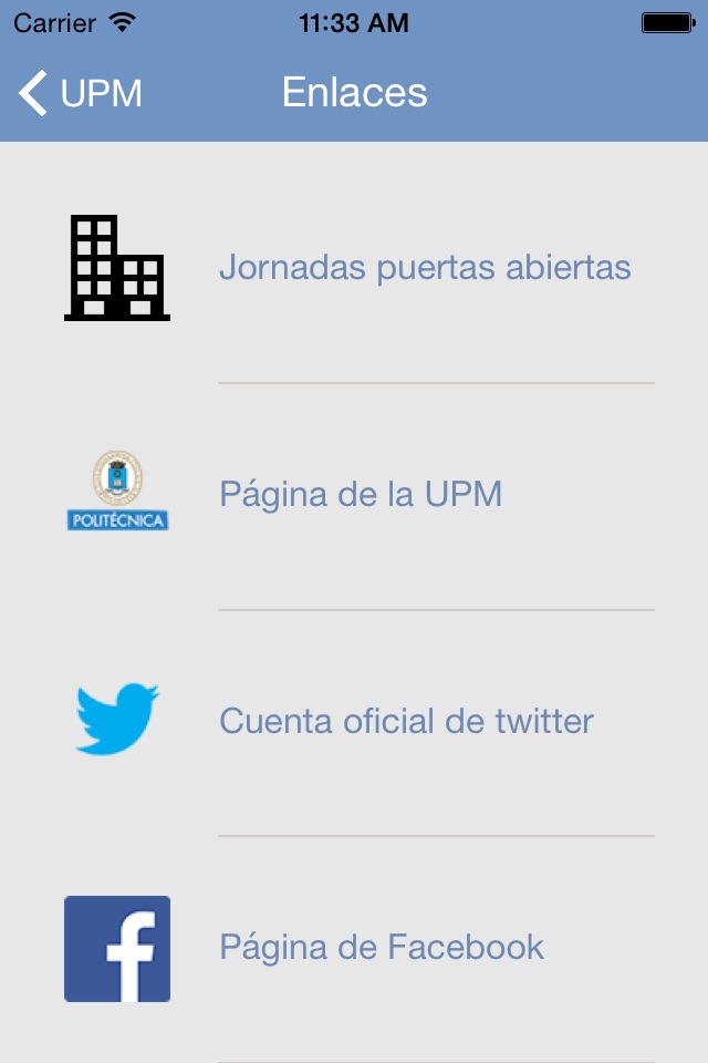 UPM - Titulaciones de Grado de la Universidad Politécnica de Madrid screenshot 3