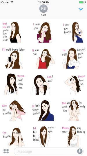 Heather The Sexy Girl English Stickers(圖2)-速報App