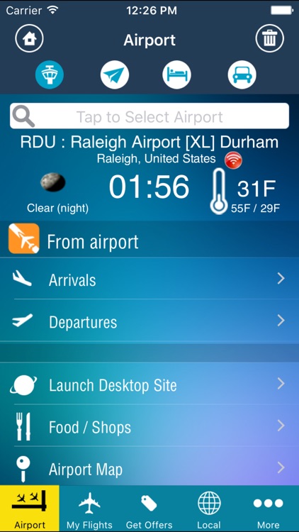 Raleigh Airport Pro (RDU) + Flight Tracker