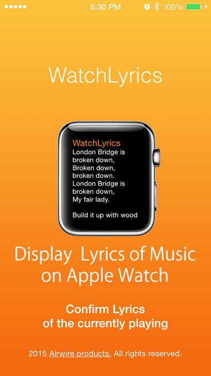 WatchLyrics - Display Song Lyrics for Apple Watch