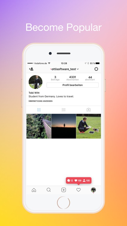 Instanity - Instagram like & follower bot