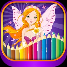 Activities of Princess fairy tail coloring for kindergarten