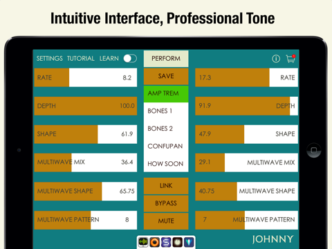 Johnny - Multiwave Tremolo Effects Processor screenshot 4