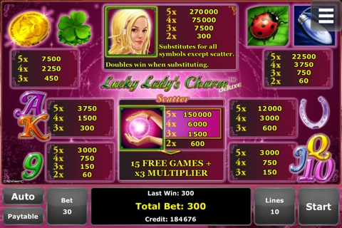 Lucky Lady's Charm™Deluxe Slot screenshot 4