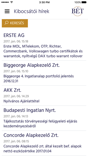 BÉT Tőzsde App(圖4)-速報App