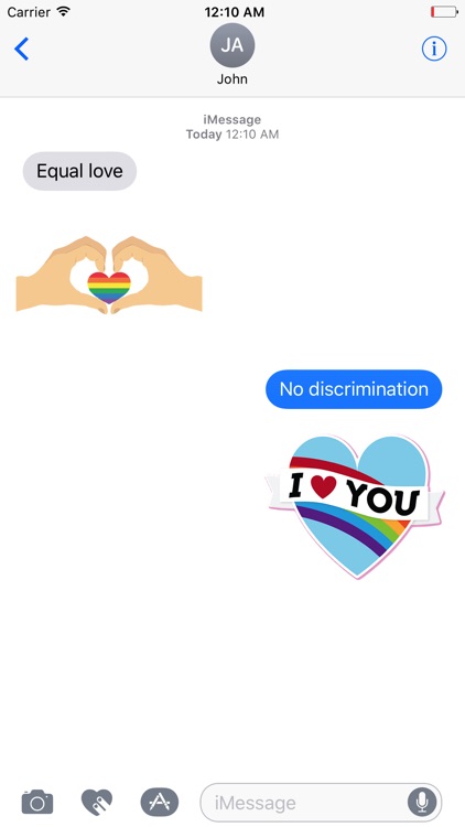 LGBT Pride Love Animated Sticker