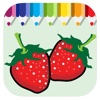Red Fruits Coloring Book Games For Kids Version
